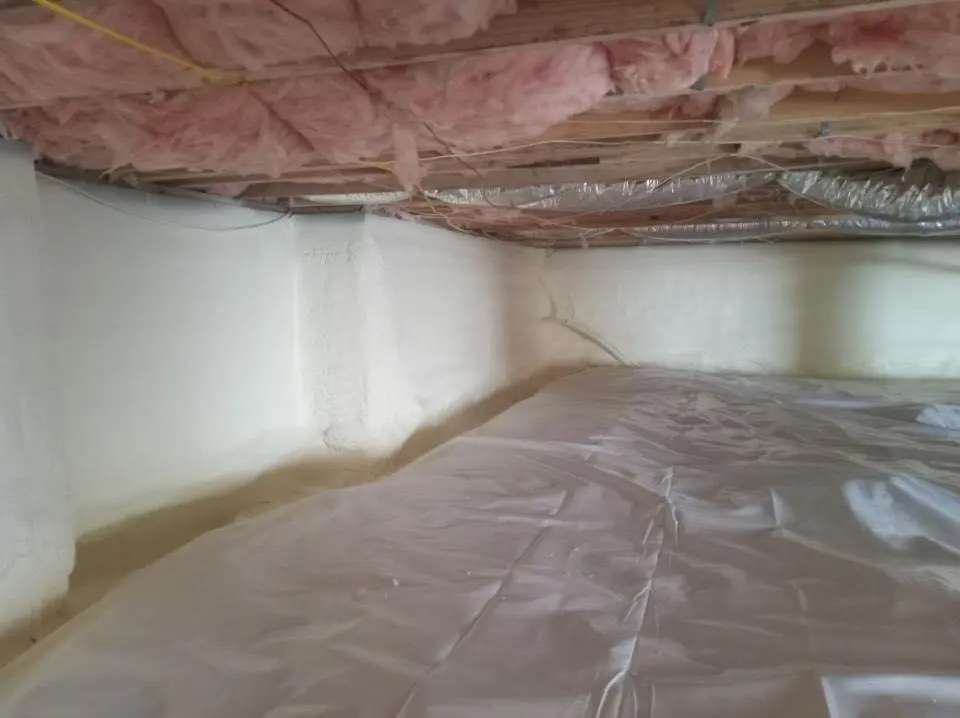 Crawl space encapsulation with closed-cell spray foam for Metal Roof Coating in Panama City Beach